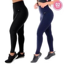Kit 2 Calças Legging Feminina Bubble