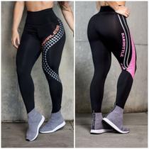 Kit 2 Calças Legging Fitness Moda Academia Suplex Ginástica Estilo Sempre Kit 2 Calças Legging Fitness Moda Academia Suplex Ginástica Estilo Sempre