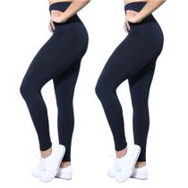 Kit 2 Calças Legging Heide Ribeiro Leg Basic Suplex Ginástica