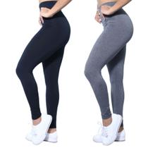 Kit 2 Calças Legging Heide Ribeiro Leg Basic Suplex Ginástica