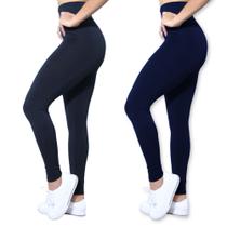 Kit 2 Calças Legging Heide Ribeiro Leg Basic Suplex Ginástica