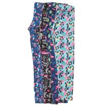 Kit 2 Calças Legging Infantil Juvenil Criança Menina Tamanho 16