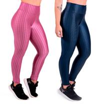 Kit 2 Calças Legging Para Malhar Não Marca Confortável Gomax