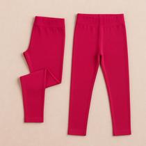Kit 2 Calças Legging Tecido Suplex Flanelado Forrado com Fleece
