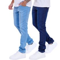Kit 2 Calças Masculina Jeans Skinny Masculina Lycra