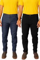 Kit 2 Calças Masculina Jeans Tradicional Barata Reforçada Trabalho
