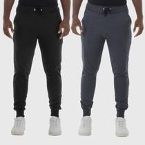 Kit 2 Calças Masculinas Moletom Lisos Benellys