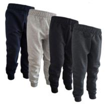 Kit 2 calças Moletom Pelúciado Infantil com Punho Kyly