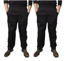 Kit 2 calças para trabalho reforçada brim pesado 100 algodão