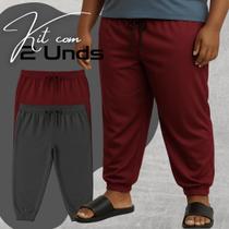 Kit 2 Calças Pijama Masculina Plus Size Extra Grande Dry Fit Ultra Leve para Dormir e Ficar em Casa Super Confortável Kit 2 Calças Pijama Masculina Plus Size Extra Grande Dry Fit Ultra Leve para Dormir e Ficar em Casa Super Confortável