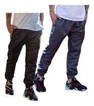 Kit 2 Calças Tactel Adulto Skinny Jogger 2 Bolsos 016