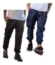 Kit 2 Calças Tactel Adulto Skinny Jogger 2 Bolsos 016
