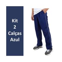 Kit 2 Calças Tactel Masculinas Calça Masculina Forrada