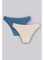 Kit/2 Calcinha Biquíni Trifil CK4219 Feminina Relevo Conchas Sem Costura Microfibra T. P/1XG