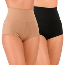 Kit 2 Calcinha Cinta Suplex Short Modelador Alta Pressão Cintura Alta Aperta Barriga Pós Parto Kit 2 Calcinha Cinta Suplex Short Modelador Alta Pressão Cintura Alta Aperta Barriga Pós Parto