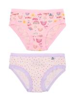 Kit/2 Calcinha Clássica DelRio 514123 Infantil Estampadas Modal T. P/GG
