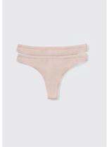 Kit/2 Calcinha Fio Dental Hering 77UL Feminina Malha Algodão T. P/XG Kit/2 Calcinha Fio Dental Hering 77UL Feminina Malha Algodão T. P/XG