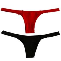Kit 2 Calcinha Fio Duplo Feminino Tanga Tirinhas Lingerie Biquini Conforto Microfibra