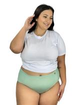 Kit 2 Calcinha Plus Size Calçola Atacado Cós Alto Pala Sortido