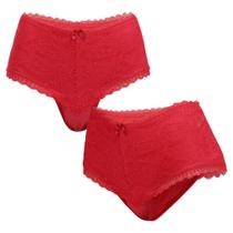 kit 2 Calcinha Tanga Caleçon em cotton cós alto rendado Cintura alta conforto Revenda kit 2 Calcinha Tanga Caleçon em cotton cós alto rendado Cintura alta conforto Revenda