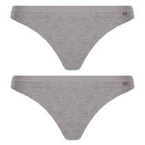 Kit 2 Calcinha Tanga Clássica Algodão 40354 Lupo Loba