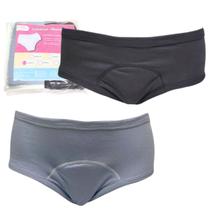 Kit 2 Calcinhas Absorvente Segura Escape Xixi Noturno Cz/Ch