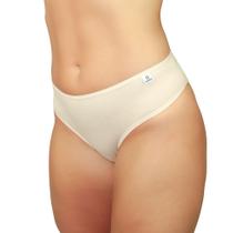 Kit 2 Calcinhas Biquini Algodão Areia/Amêndoa M - DelRio