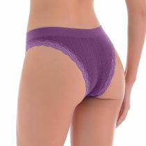 Kit 2 Calcinhas Biquíni com Renda sem Costura Kit 2 Calcinhas Biquíni com Renda sem Costura