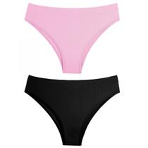 Kit 2 Calcinhas Biquini Em Microfibra Sem Costura - Del Rio