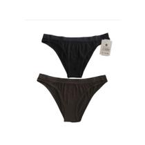 Kit 2 Calcinhas Biquíni Sem Costura Preto e Nude Basic+ Dia a Dia Kit 2 Calcinhas Biquíni Sem Costura Preto e Nude Basic+ Dia a Dia
