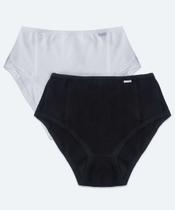 Kit 2 Calcinhas Cintura Alta Básicas Moderna-72526