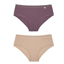 Kit 2 Calcinhas Cintura Alta Delrio Cobre Bumbum Respirável Algodão