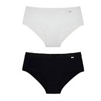 Kit 2 Calcinhas Cintura Alta Delrio Cobre Bumbum Respirável Algodão Kit 2 Calcinhas Cintura Alta Delrio Cobre Bumbum Respirável Algodão