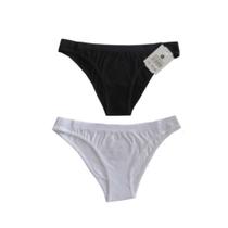 Kit 2 Calcinhas Clássicas Preto e Branco Basic+ Sem Costura Kit 2 Calcinhas Clássicas Preto e Branco Basic+ Sem Costura
