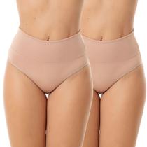 Kit 2 Calcinhas Femininas Cós Alto Suplex Modeladora Confortável para Uso Diário Kit 2 Calcinhas Femininas Cós Alto Suplex Modeladora Confortável para Uso Diário