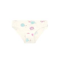 Kit 2 Calcinhas Infantis Menina Em Cotton Bege Claro