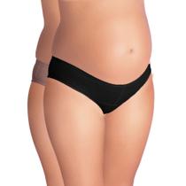 Kit 2 Calcinhas Preto/Chocolate Love Secret 42301 Gestante
