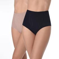 Kit 2 Calcinhas Rosa/Preto Poá Love Secret 42315 Pós Parto