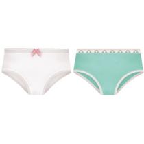 Kit 2 Calcinhas Selene Algodão Infantil