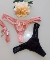 Kit 2 Calcinhas Sex Fio Dental Com Persex Lindo Top. Sortidas. Tamanho Unico