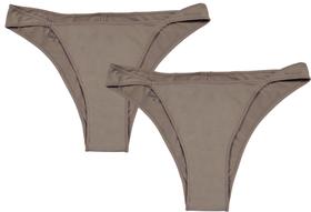 Kit 2 calcinhas tanga em microfibra touch p ao g hope