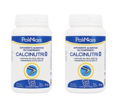 Kit 2 Calcinutri D Carbonato De Cálcio 1250mg + Vit D 120 Comprimidos