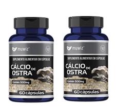 Kit 2 Cálcio De Ostra 60 Cápsulas - Muwiz
