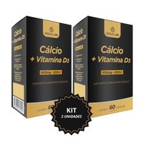 Kit 2 Calcio e Vitamina D3 Gold Lab Suplemento Alimentar Osseo 120 Comprimidos Kit 2 Calcio e Vitamina D3 Gold Lab Suplemento Alimentar Osseo 120 Comprimidos
