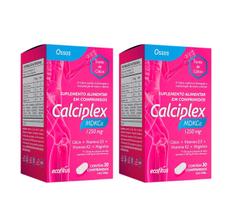 Kit 2 Calciplex Mdkca Cálcio + Vitamina D3 / k2 e Magnésio 30 Comprimidos Kit 2 Calciplex Mdkca Cálcio + Vitamina D3 / k2 e Magnésio 30 Comprimidos