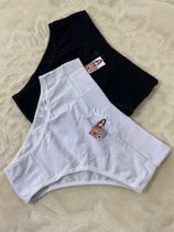 Kit 2 Calçola Cotton Conforto Cintura Alta Algodão Senhora Pos Parto