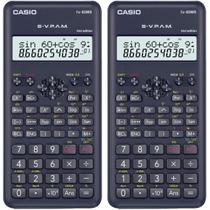 KIT 2 Calculadora Científica Casio FX-82MS 2nd Edition 240 Funções S-VPAM Visor 2 Linhas FX82MS2S4DH - 2 Unidades