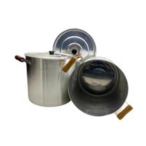 Kit 2 Caldeirões Alumínio Grande N30 20lts Kit 2 Caldeirões Alumínio Grande N30 20lts