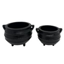 Kit 2 Caldeirões Bruxa Ferro Fundido com 240 e 120ml