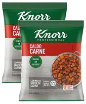 Kit 2 Caldo Em Pó Carne Knorr Mais Sabor Pacote 1,01Kg